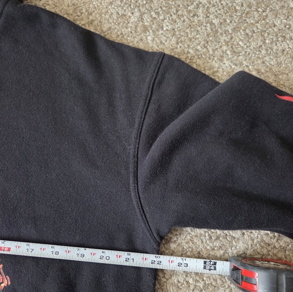 Broken Promises Grim Reaper Highway to Hell Black Hoodie Sweatshirt Sz M - Picture 11 of 13